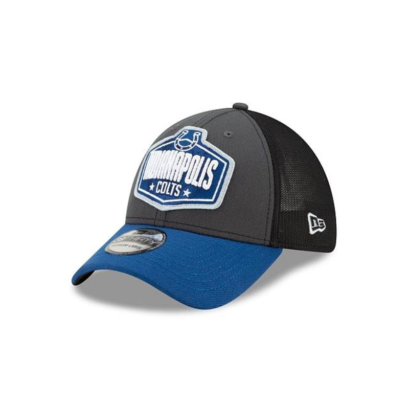 NFL Indianapolis Colts Draft 39Thirty Stretch Fit (UWN0812) - Grey New Era Caps